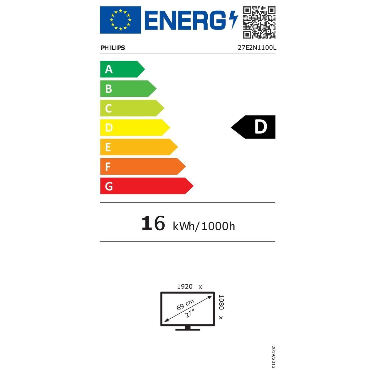 Philips 27" Full HD Monitor – 100Hz Refresh Rate, 1ms Response, Adaptive-Sync & Frameless Design