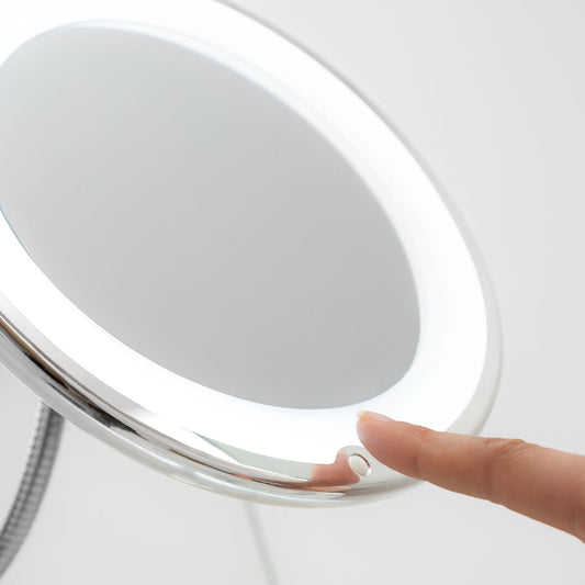 Flexible Gooseneck Magnifying Makeup Mirror – Adjustable Vanity Mirror