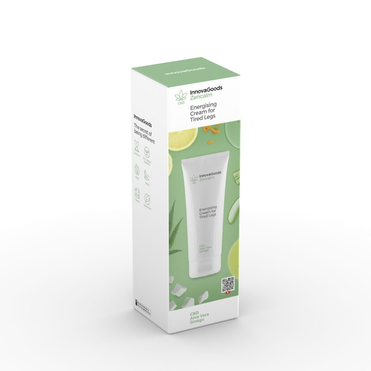 Energising CBD Leg Cream 200ml – Soothing Aloe Vera & Ginkgo Body Cream for Tired Legs