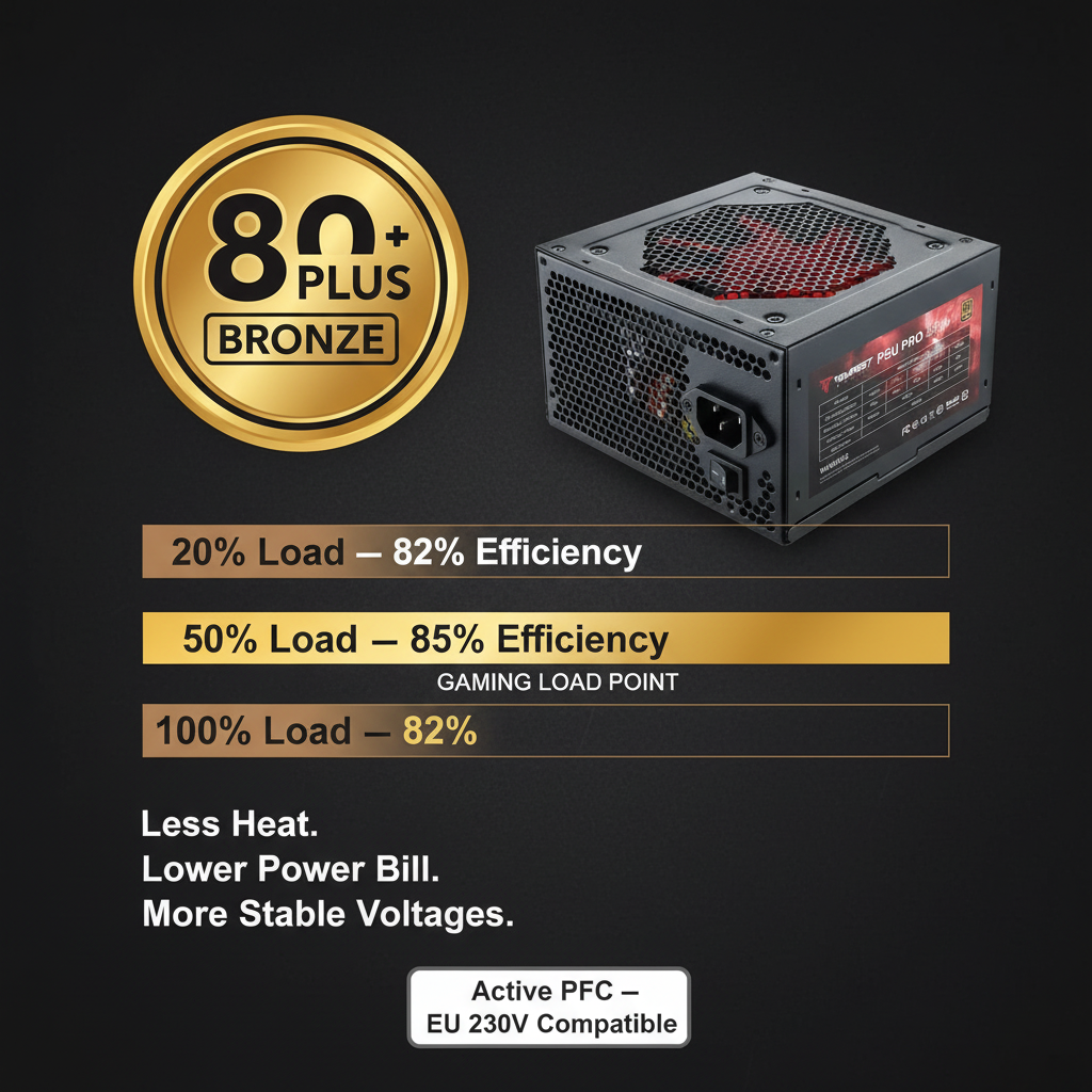 80 Plus Bronze efficiency