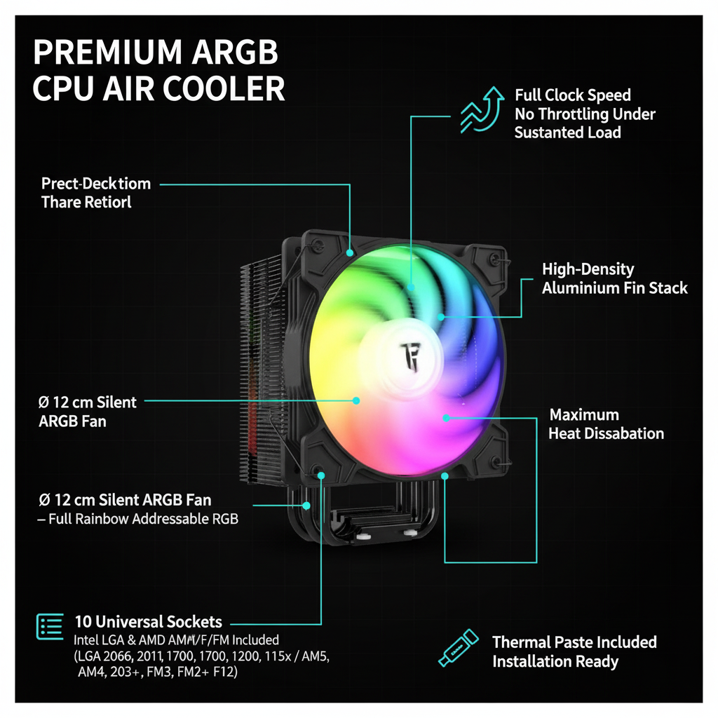 Feature callout infographic
