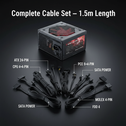 Full cable set flat lay
