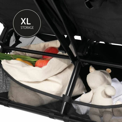 Best Foldable Twin Baby Stroller with Independent Canopies & Storage Basket
