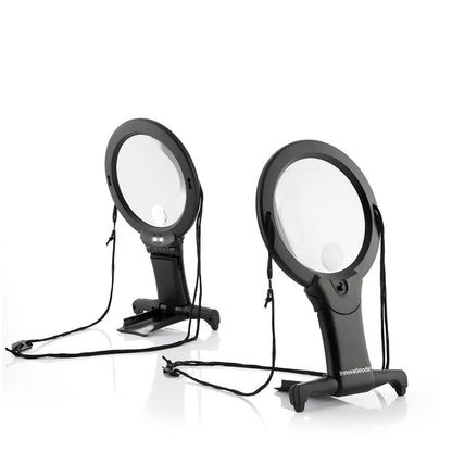 LED-Lupenleuchte mit Standfuß – Freihändige, beleuchtete Lesehilfe und Präzisionslupe
