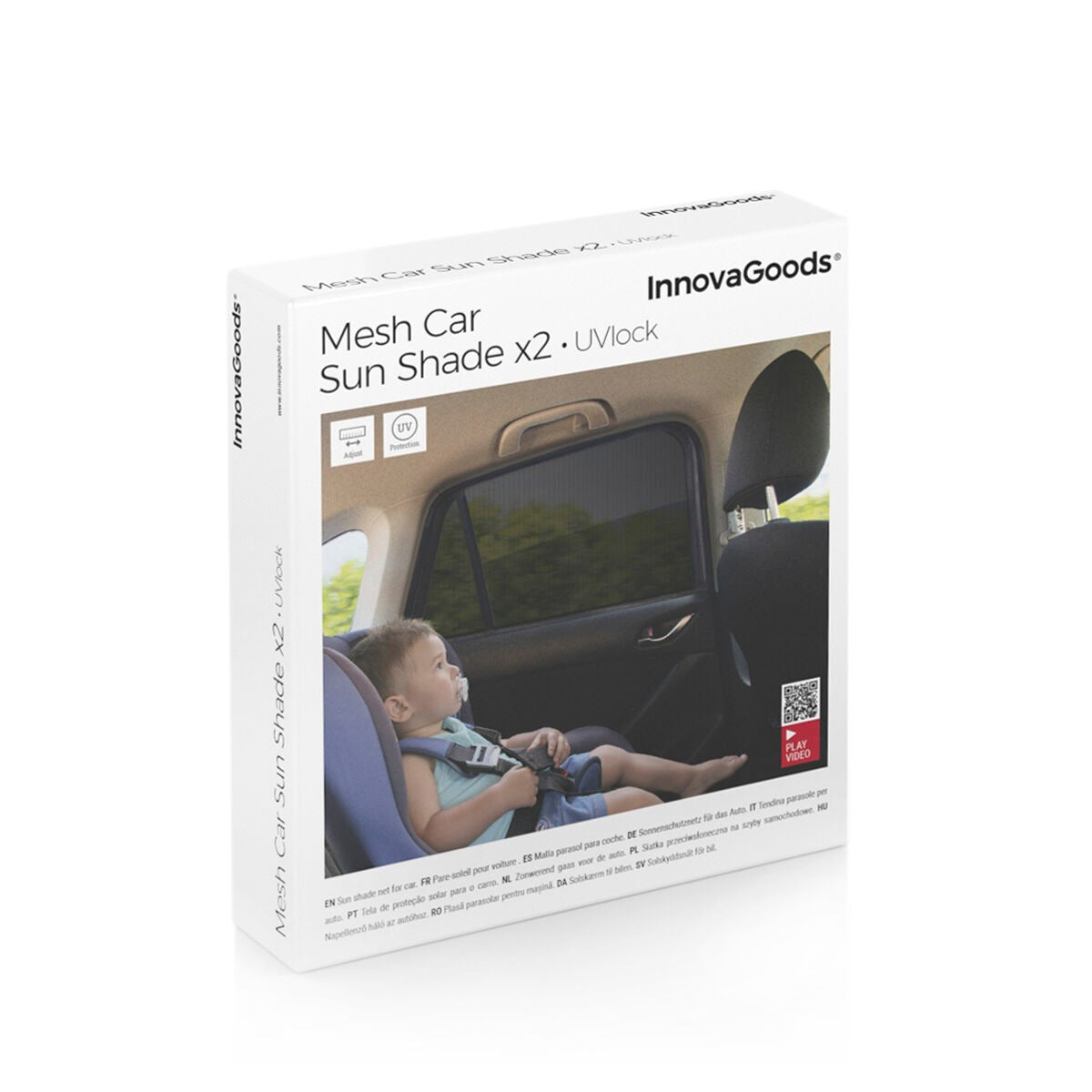 Mesh Sunshade for the Car UVlock Pack of 2 units