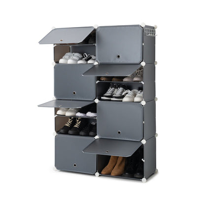 Modular Shoe Storage Cabinet – Stackable Space-Saving Organizer