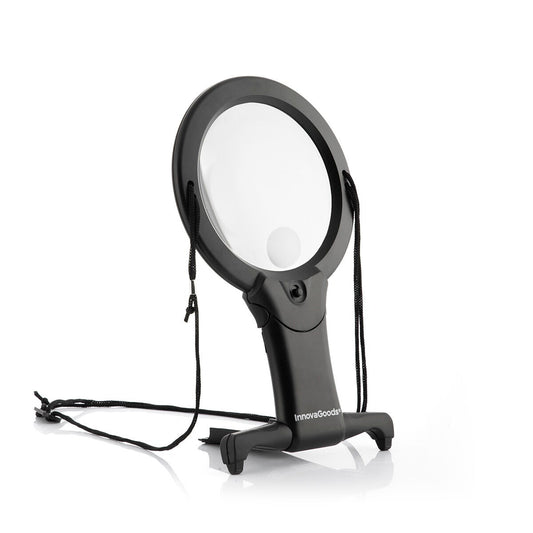 LED-Lupenleuchte mit Standfuß – Freihändige, beleuchtete Lesehilfe und Präzisionslupe