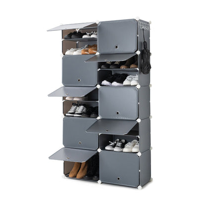 Modular Shoe Storage Cabinet – Stackable Space-Saving Organizer