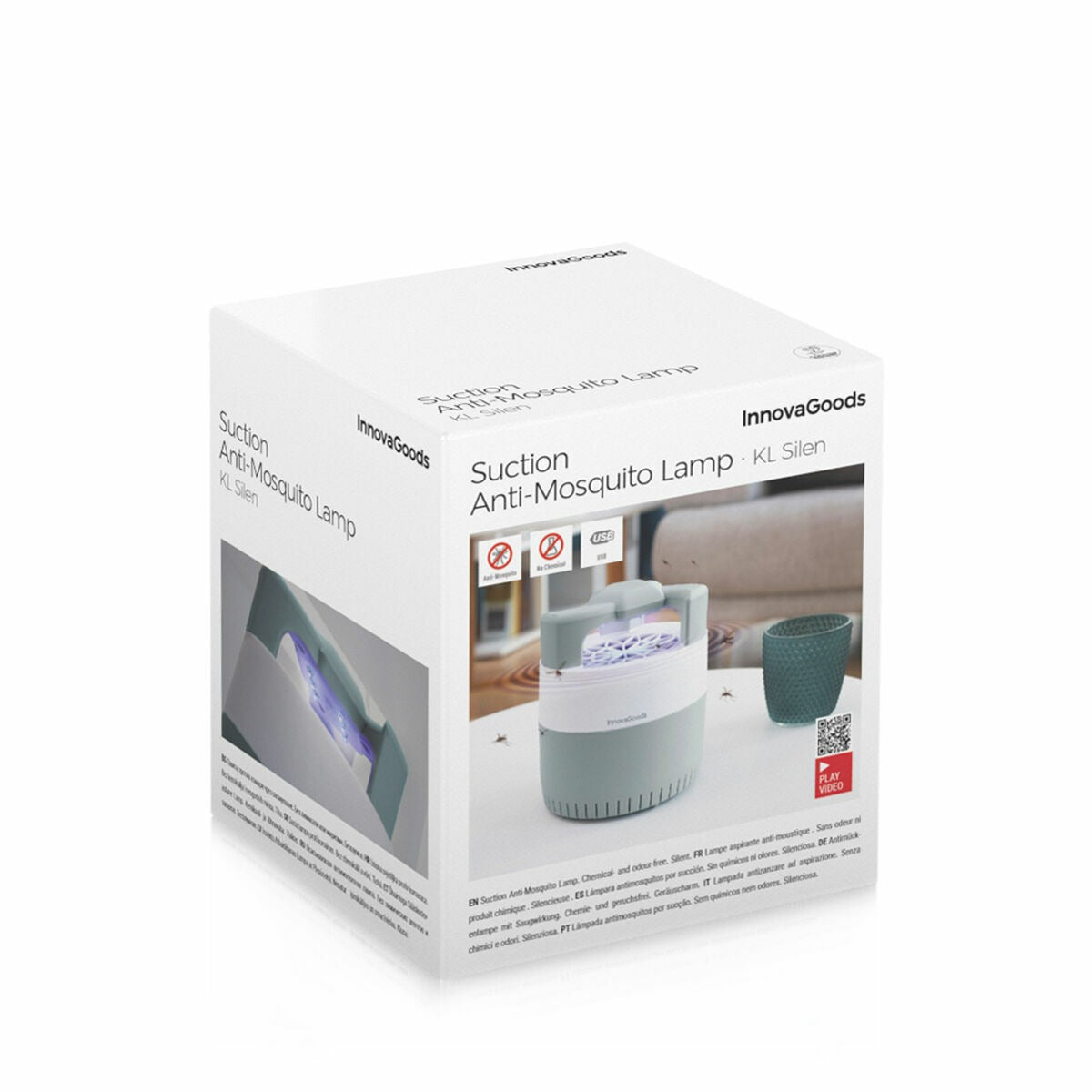 Silent Electric Anti-Mosquito Suction Lamp with UV Light Trap