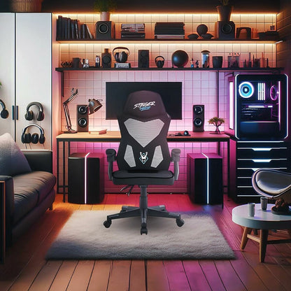 Gaming Stuhl Woxter GM26-124 – Schwarz, ergonomisch & verstellbar – Generalüberholt Grade A