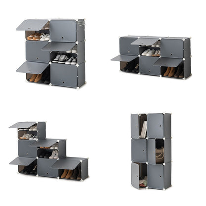 Modular Shoe Storage Cabinet – Stackable Space-Saving Organizer