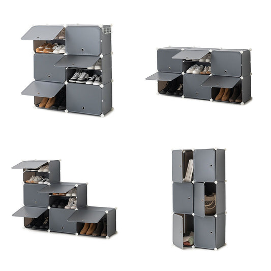 Modular Shoe Storage Cabinet – Stackable Space-Saving Organizer