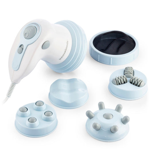 5-in-1 Anti-Cellulite Electric Body Massager with Infrared Heat & Interchangeable Heads