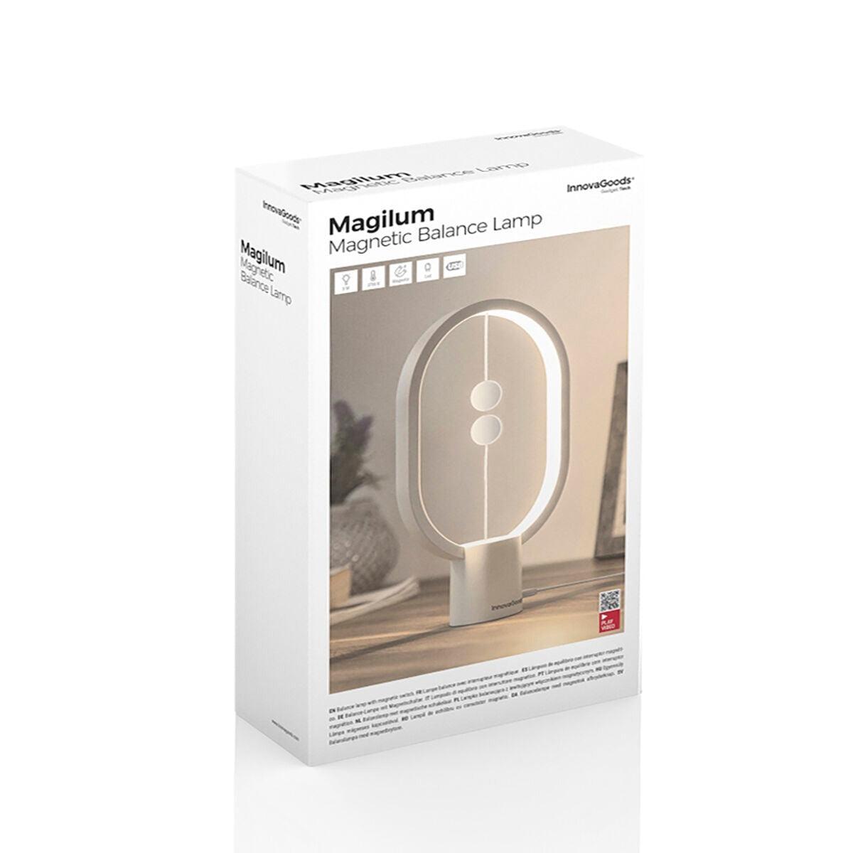 Magnetic Floating LED Lamp – Modern USB Rechargeable Decorative Table Light