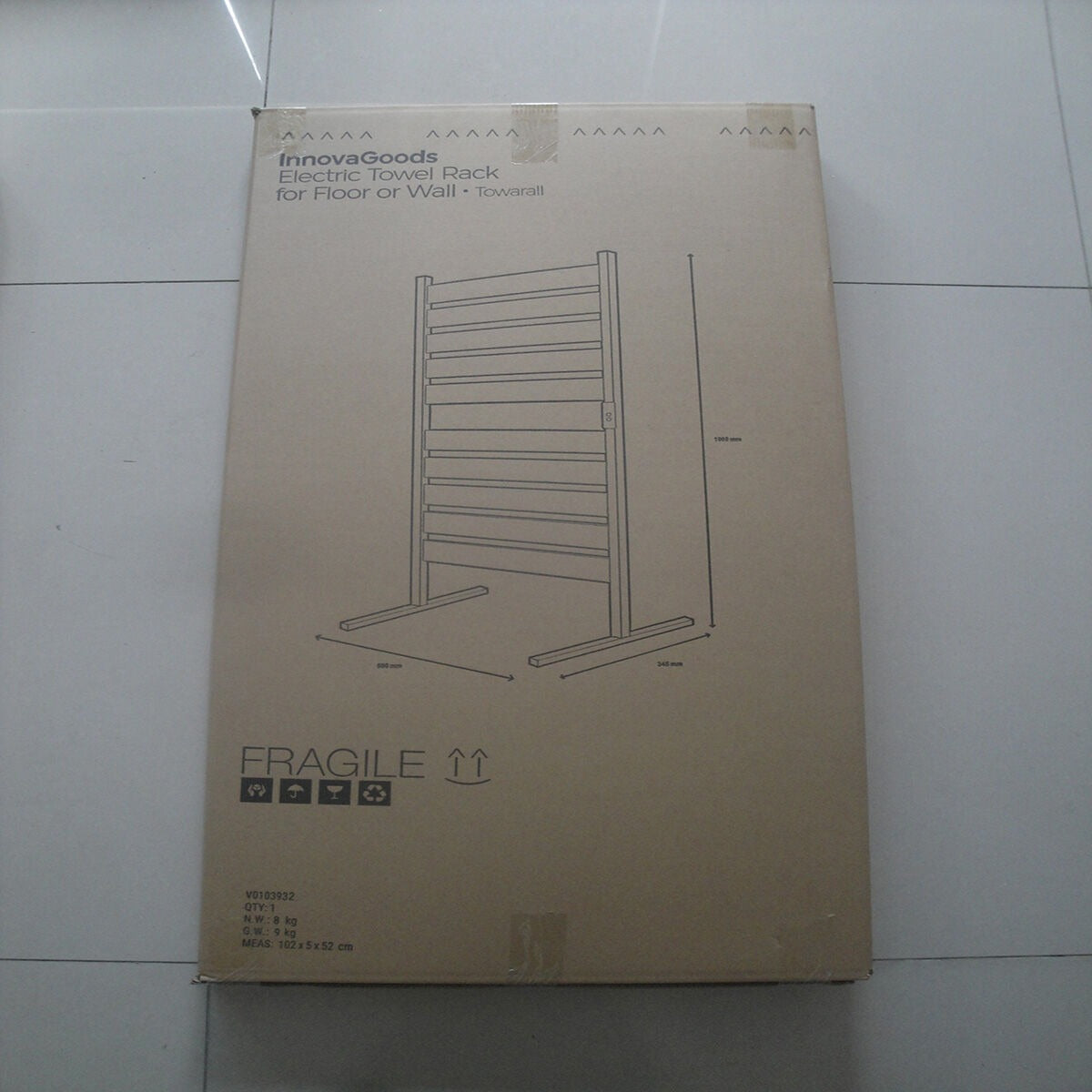 Electric Towel Warmer – 10 Bars, Wall/Floor Mount | Carbon Steel