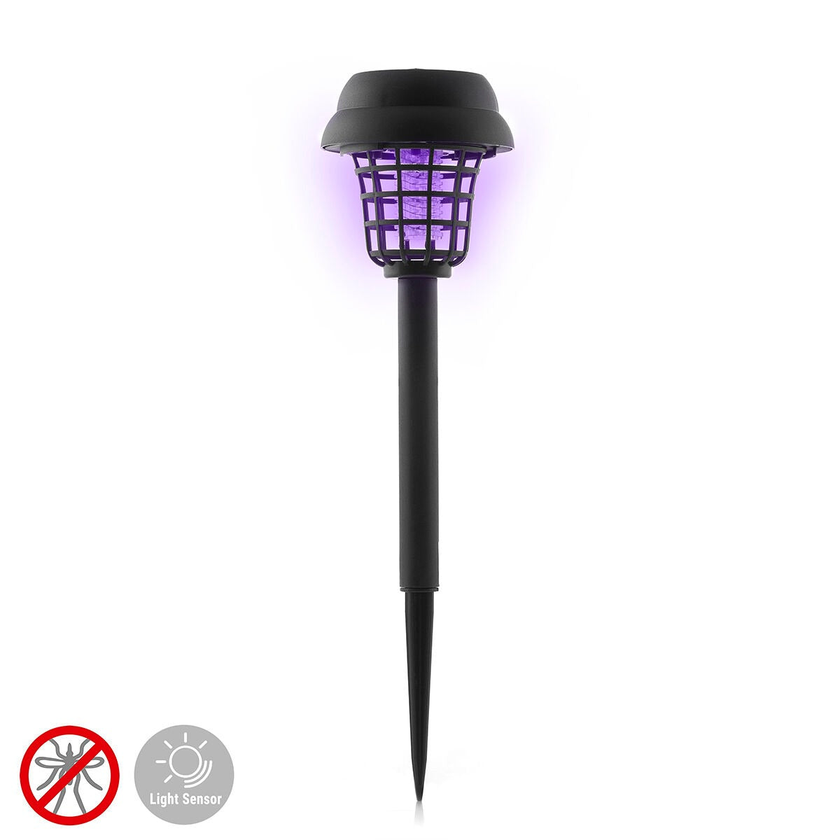 Solar-Powered LED Insect & Mosquito Killer Garden Light – Automatic Outdoor Bug Zapper