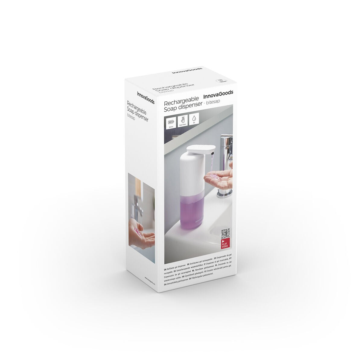 Touchless Rechargeable Automatic Soap Dispenser – 350ml IPX5 USB-C