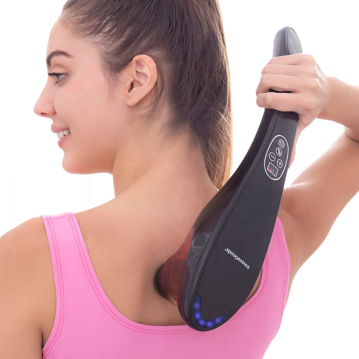 Electric Shiatsu Neck & Shoulder Massager with Heat – Rechargeable Deep Tissue Massage Wrap