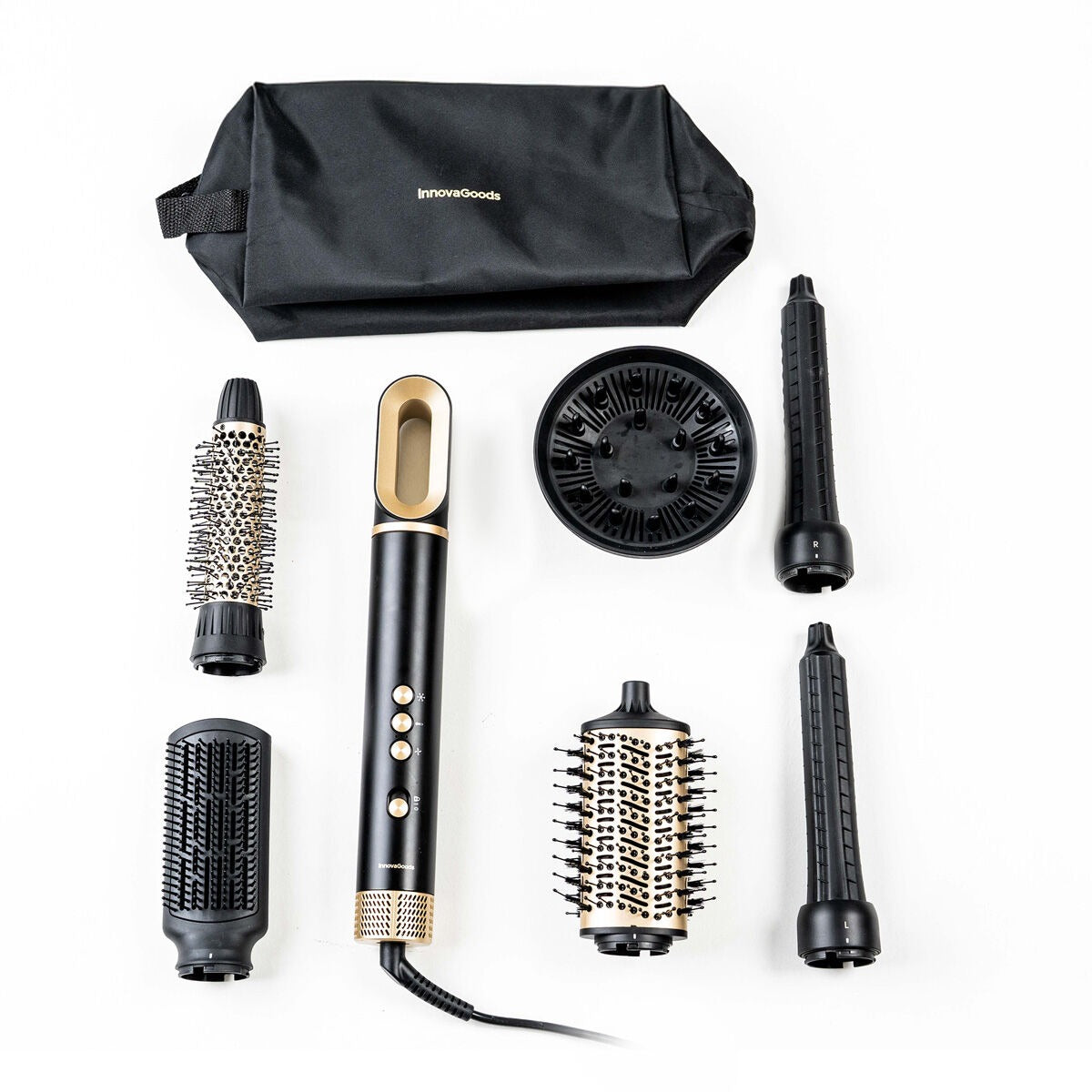 5-in-1 Ionen-Haartrockner & Styler – Multifunktionales Haarstyling-Set