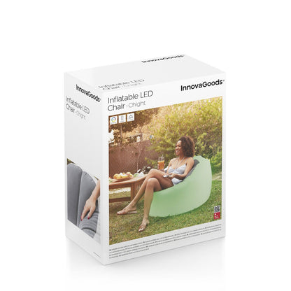 Aufblasbarer LED-Loungesessel – Farbwechselnde Lichter & Fernbedienung