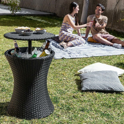 3-in-1 Outdoor Cooler Table – Insulated Ice Bucket, Patio Side Table & Drinks Cooler