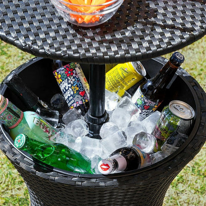 3-in-1 Outdoor Cooler Table – Insulated Ice Bucket, Patio Side Table & Drinks Cooler