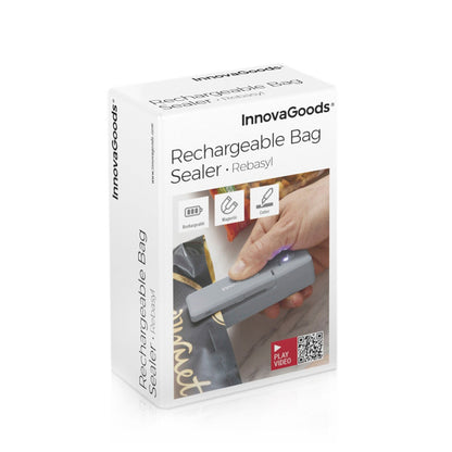 Rechargeable Electric Bag Sealer – Portable Heat Sealing Machine with Cutter for Food Storage