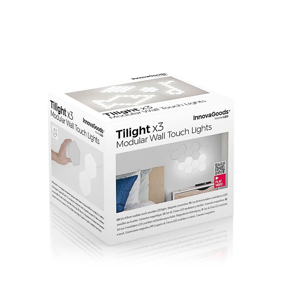 Tilight X3 Modular LED Wall Touch Lights – Magnetic Hexagon Design