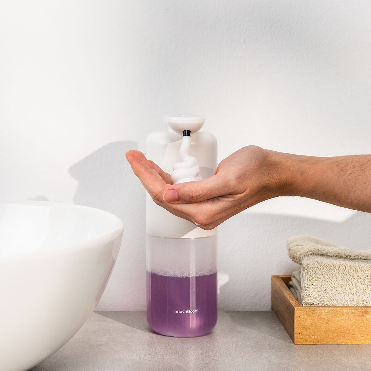 Touchless Rechargeable Automatic Soap Dispenser – 350ml IPX5 USB-C