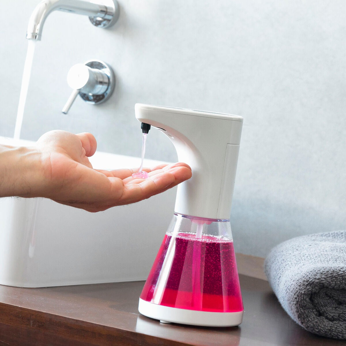 Distributeur de savon automatique intelligent – Distributeur de savon mains libres à capteur de mouvement