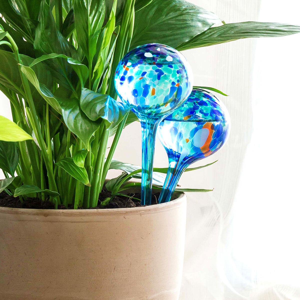 Automatic Plant Watering Globes – Self-Watering Irrigation Bulbs for Indoor & Outdoor Plants, 2-Pack