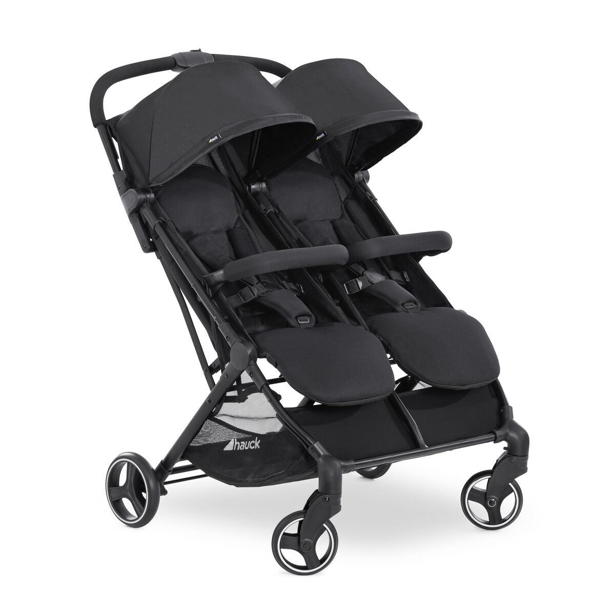 Best Foldable Twin Baby Stroller with Independent Canopies & Storage Basket