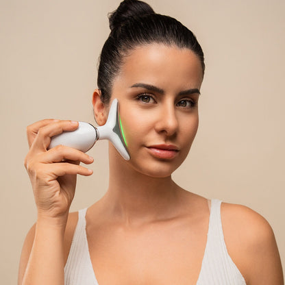 Electric LED Facial Massager – 7-Color Light Therapy, Heat & EMS Skin Care Device