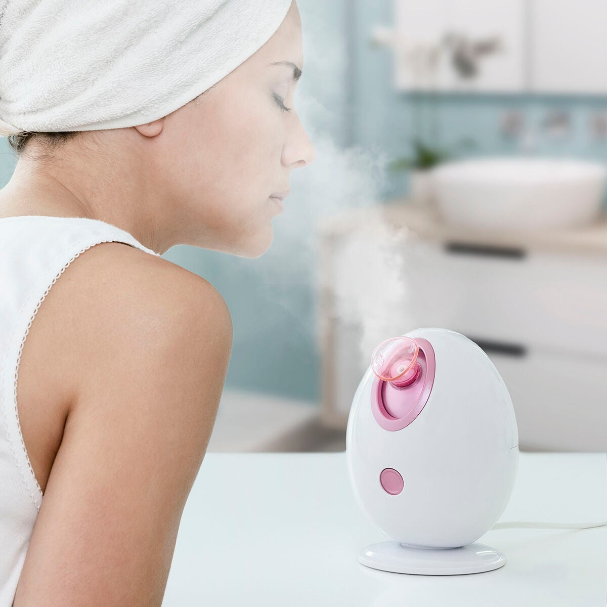 Nano Ionic Facial Steamer & Electric Pore Hydrating Sauna for Face Care