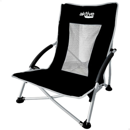 Foldable Outdoor Camping Chair – Portable Padded Leisure Chair with Armrests