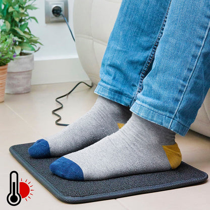 Electric Heated Foot Mat – 40×30 cm Adjustable Warmth Foot Warmer for Home & Office