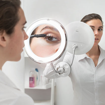 Flexible Gooseneck Magnifying Makeup Mirror – Adjustable Vanity Mirror