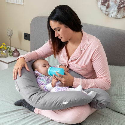 Brellow Multifunktionales Baby-Stillkissen – Bequemes Still- und Schwangerschaftsstützkissen