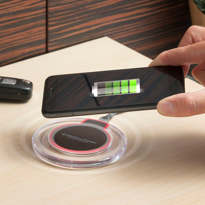 Universal Qi Wireless Charging Pad for Smartphones with Cable