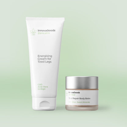 CBD Body Care Duo – Energising Leg Cream & Total Repair Body Balm