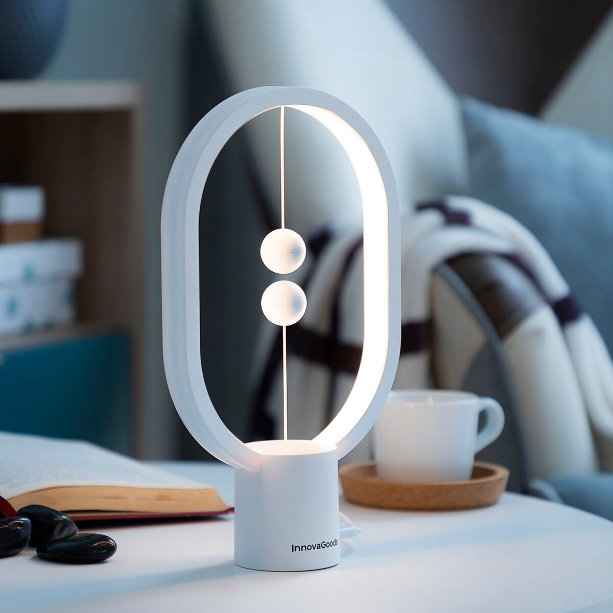 Magnetic Floating LED Lamp – Modern USB Rechargeable Decorative Table Light