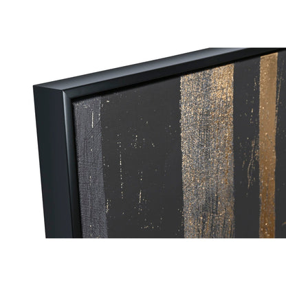 Lot de tableaux abstraits muraux noirs et or – Impressions sur toile géométriques modernes