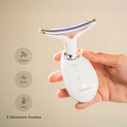 Electric LED Facial Massager – 7-Color Light Therapy, Heat & EMS Skin Care Device