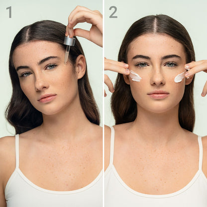 CBD Feuchtigkeitsspendendes Duo-Set für das Gesicht – Hydratisierendes Gesichtsserum & Nährende Gesichtscreme