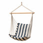 Hanging Hammock Chair – Comfortable Cotton Swing Seat with Wooden Spreader Bar