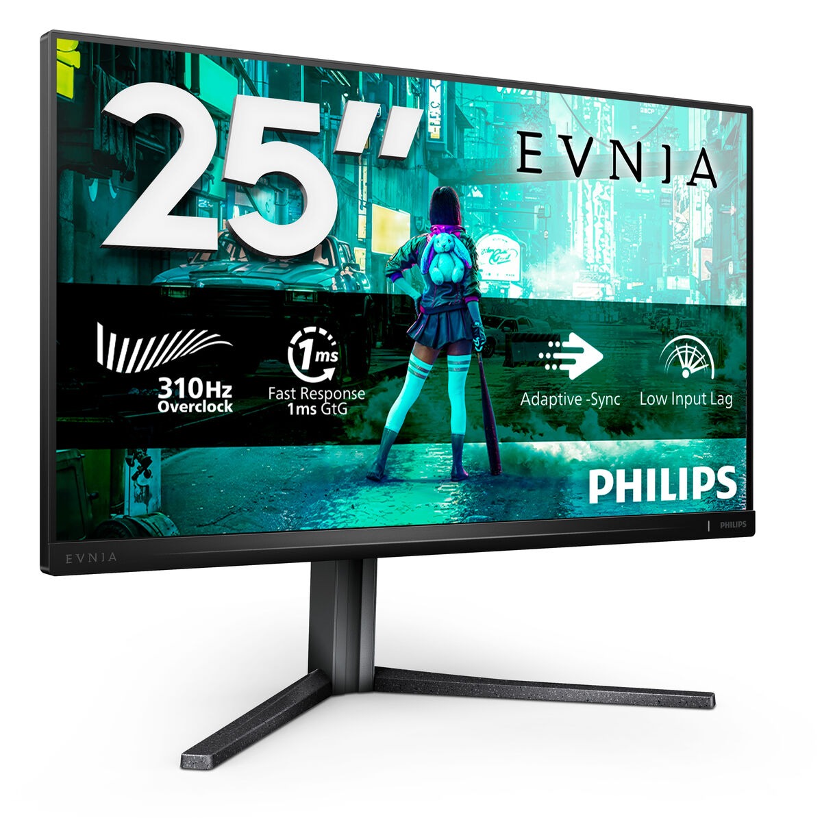 Philips Evnia 25" Gaming Monitor – 310Hz Overclock, 1ms Response Time, Adaptive-Sync & Low Input Lag
