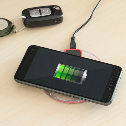 Universal Qi Wireless Charging Pad for Smartphones with Cable