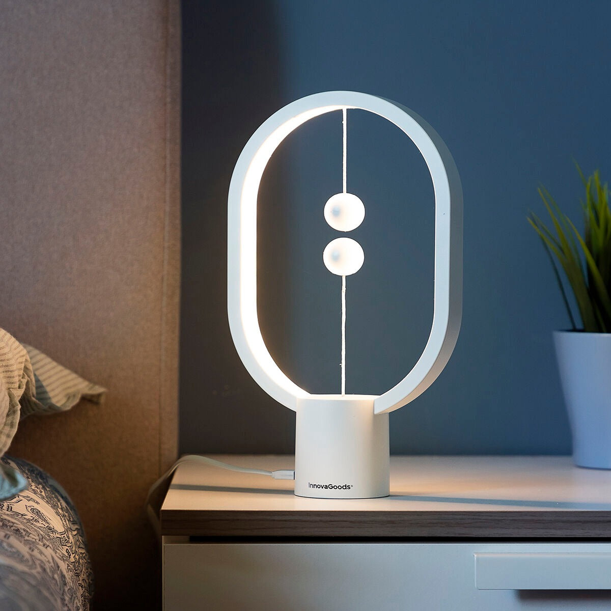 Magnetic Floating LED Lamp – Modern USB Rechargeable Decorative Table Light