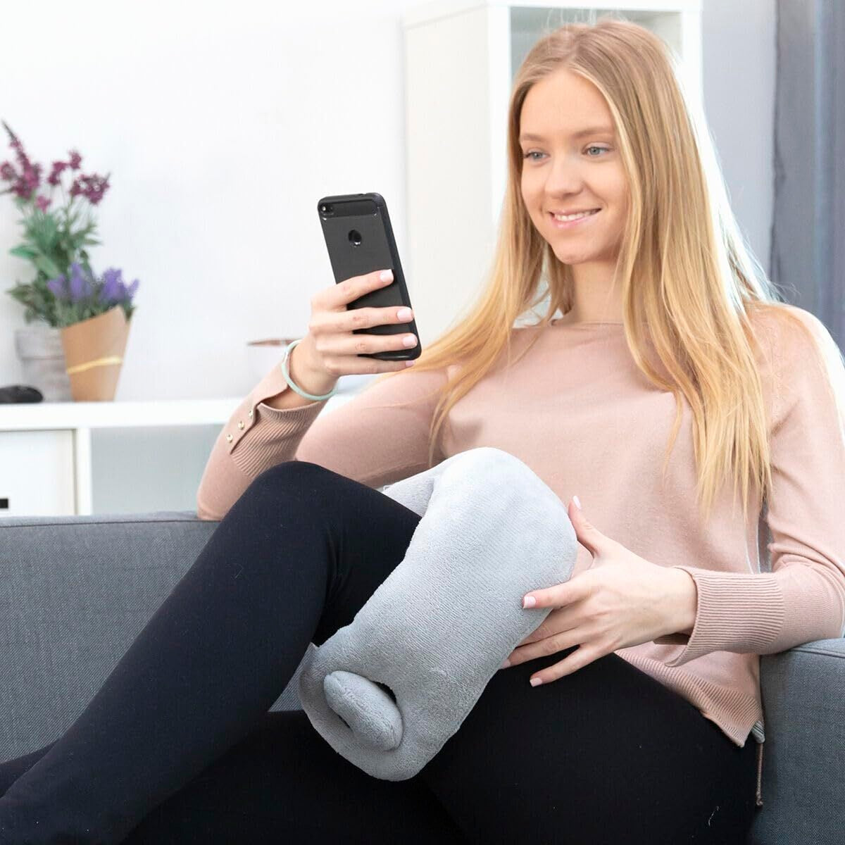 Electric Neck Massager with Heat – Relaxing Cervical Massage Pillow for Home & Travel