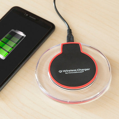 Universal Qi Wireless Charging Pad for Smartphones with Cable